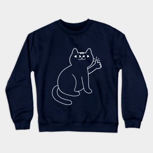 Cat Gives Approval Crewneck Sweatshirt